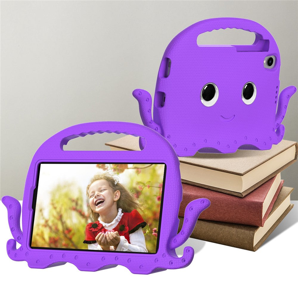 EVA Tablet Case for Lenovo Tab M8 / Tab M8 (4th Gen) 2024 TB-301XU / M8 (4th Gen) 2023 TB-300FU Octopus Case with Shoulder Strap - Purple