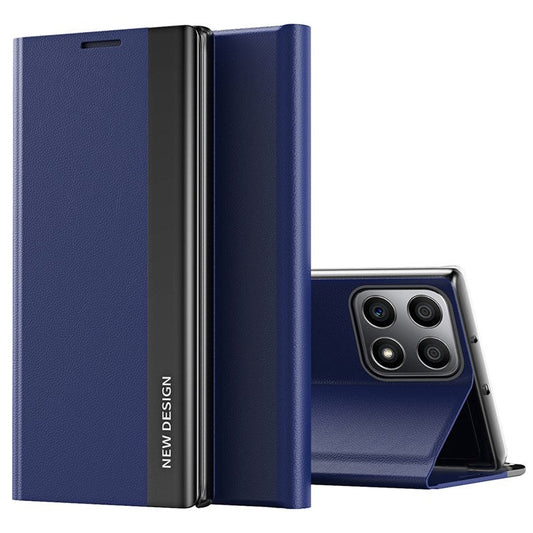 For Honor X8 4G / X30i PU Leather Stand Function Case Fall Proof Electroplating Cell Phone Cover - Sapphire