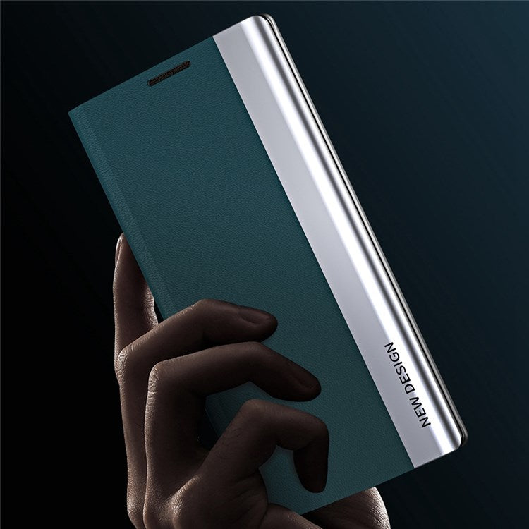 For Honor X8 4G / X30i PU Leather Stand Function Case Fall Proof Electroplating Cell Phone Cover - White