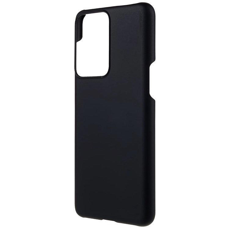 For OnePlus Nord 2T 5G Glossy Surface Protective Cover Rubberized Hard PC Phone Case - Black