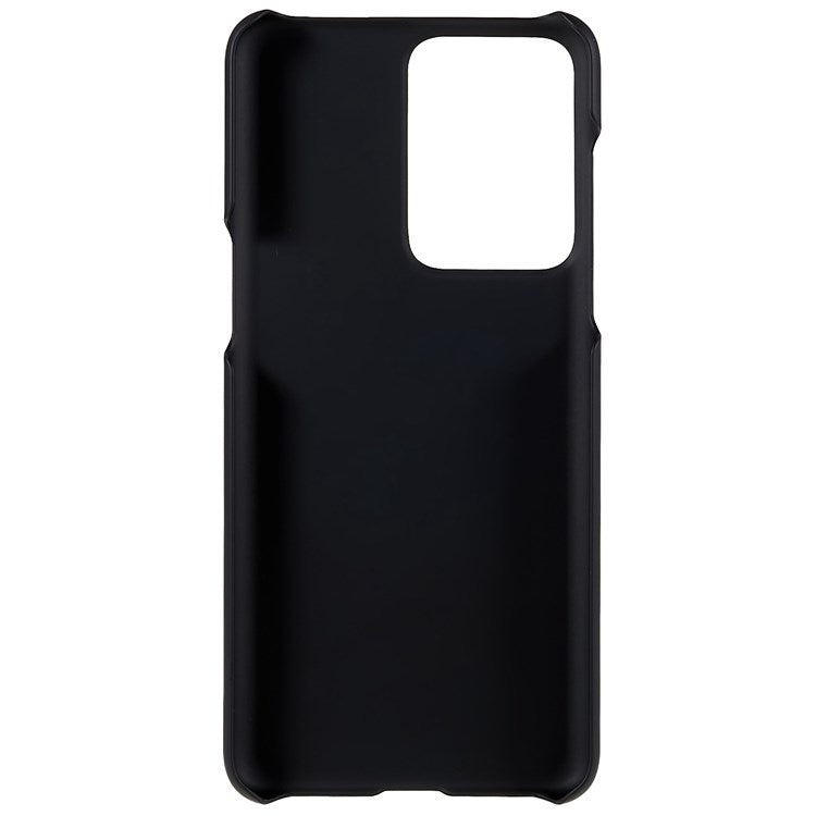 For OnePlus Nord 2T 5G Glossy Surface Protective Cover Rubberized Hard PC Phone Case - Black