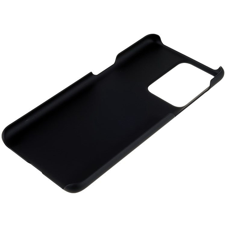 For OnePlus Nord 2T 5G Glossy Surface Protective Cover Rubberized Hard PC Phone Case - Black