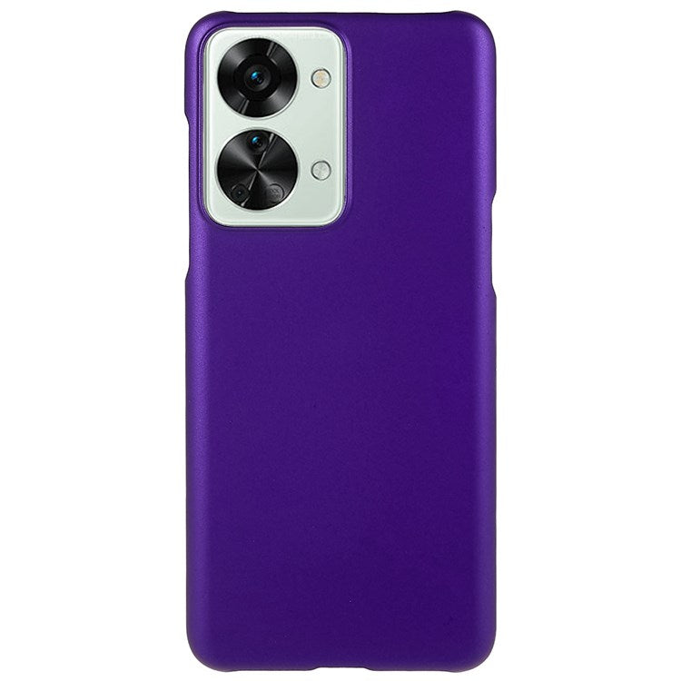 For OnePlus Nord 2T 5G Glossy Surface Protective Cover Rubberized Hard PC Phone Case - Purple