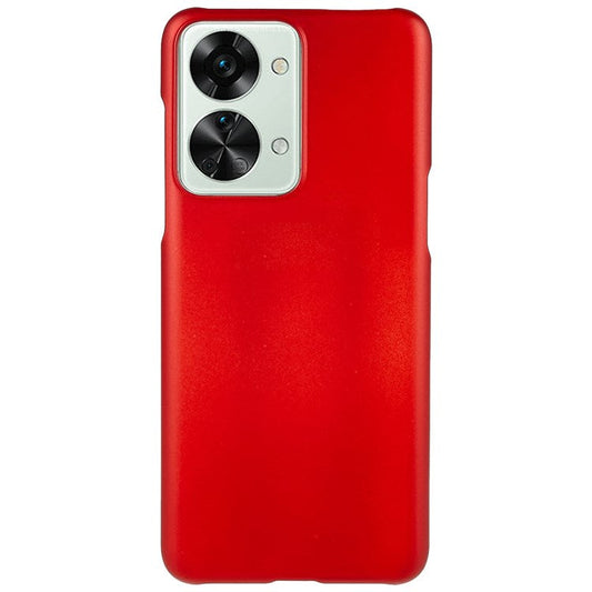 For OnePlus Nord 2T 5G Glossy Surface Protective Cover Rubberized Hard PC Phone Case - Red