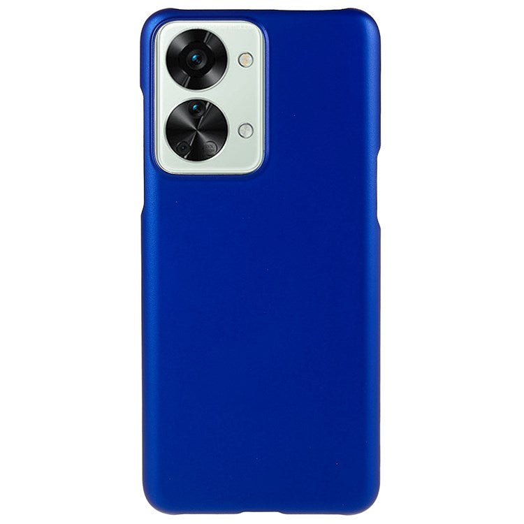 For OnePlus Nord 2T 5G Glossy Surface Protective Cover Rubberized Hard PC Phone Case - Blue