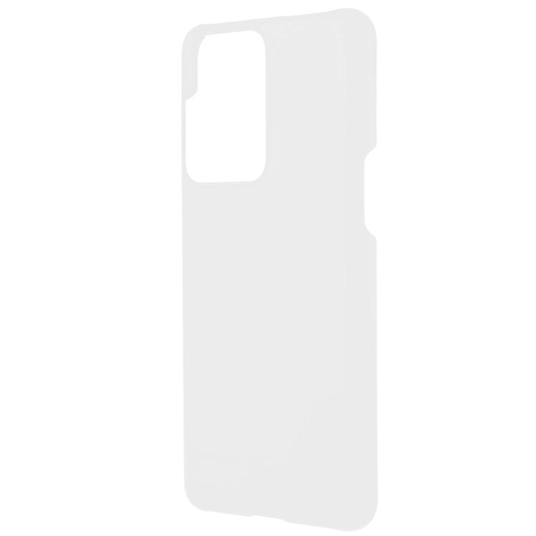 For OnePlus Nord 2T 5G Glossy Surface Protective Cover Rubberized Hard PC Phone Case - White