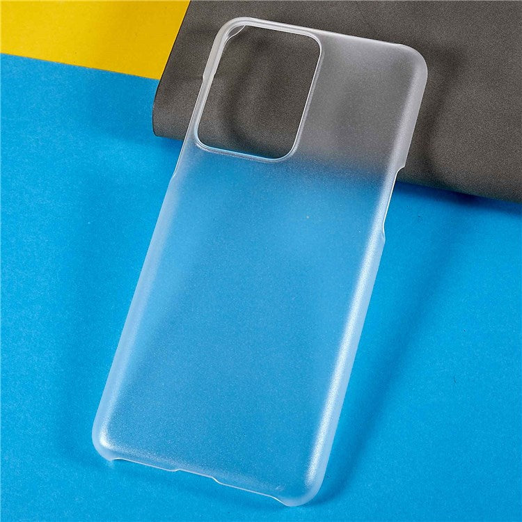 For OnePlus Nord 2T 5G Glossy Surface Protective Cover Rubberized Hard PC Phone Case - Transparent