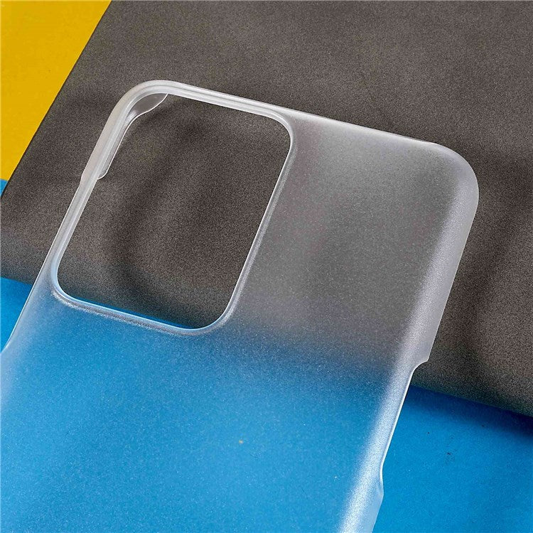 For OnePlus Nord 2T 5G Glossy Surface Protective Cover Rubberized Hard PC Phone Case - Transparent