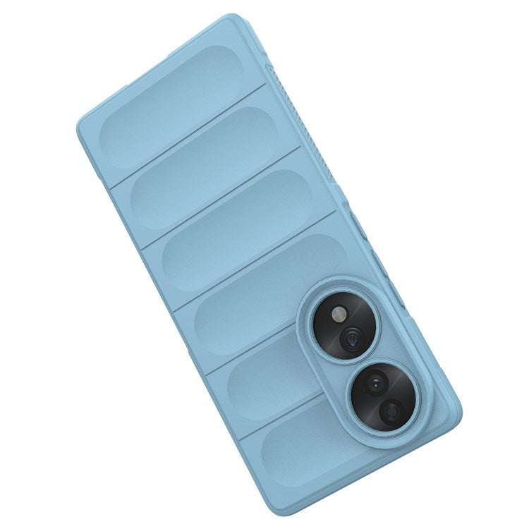 For Honor 70 5G Soft TPU Phone Case Shock Absorption Drop-proof Mobile Phone Cover - Baby Blue