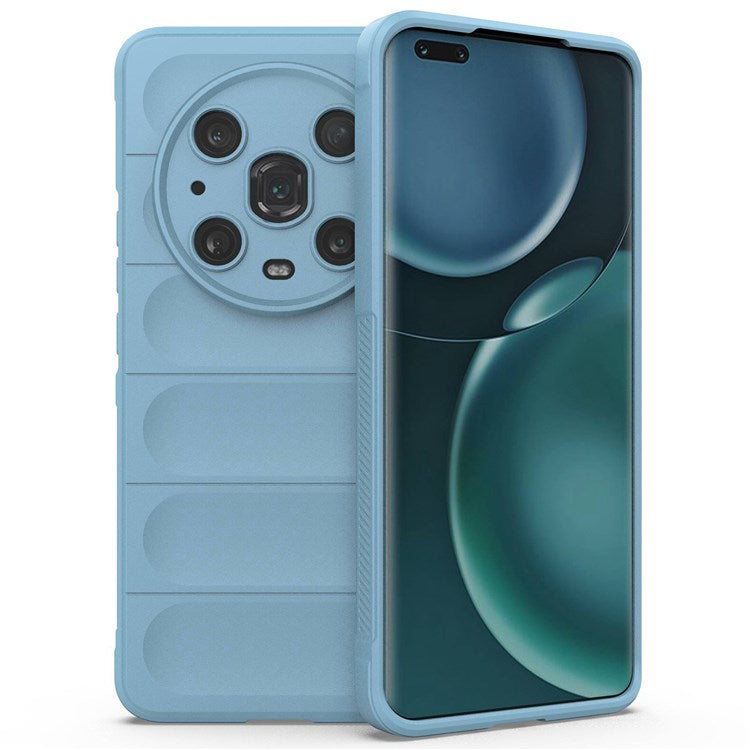 For Honor Magic4 Pro 5G Anti-drop Flexible TPU Phone Protective Case Anti-scratch Smartphone Back Cover - Baby Blue