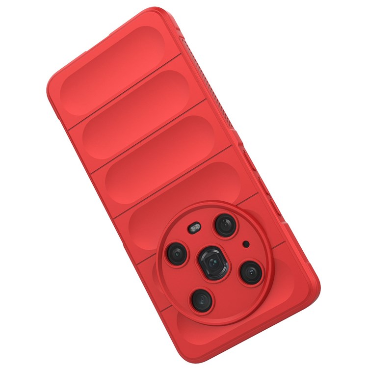 For Honor Magic4 Pro 5G Anti-drop Flexible TPU Phone Protective Case Anti-scratch Smartphone Back Cover - Red