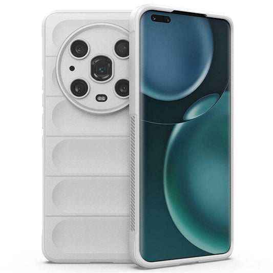 For Honor Magic4 Pro 5G Anti-drop Flexible TPU Phone Protective Case Anti-scratch Smartphone Back Cover - White