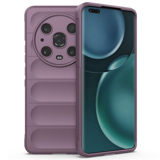 For Honor Magic4 Pro 5G Anti-drop Flexible TPU Phone Protective Case Anti-scratch Smartphone Back Cover - Light Purple