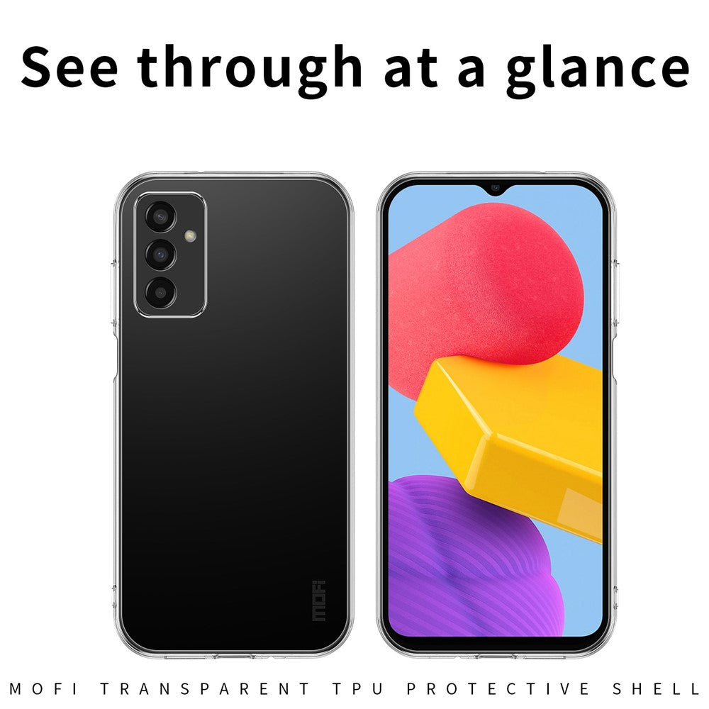 MOFI For Samsung Galaxy M13 4G Scratch-resistant Flexible TPU Phone Case Soft Crystal Clear Cell Phone Cover