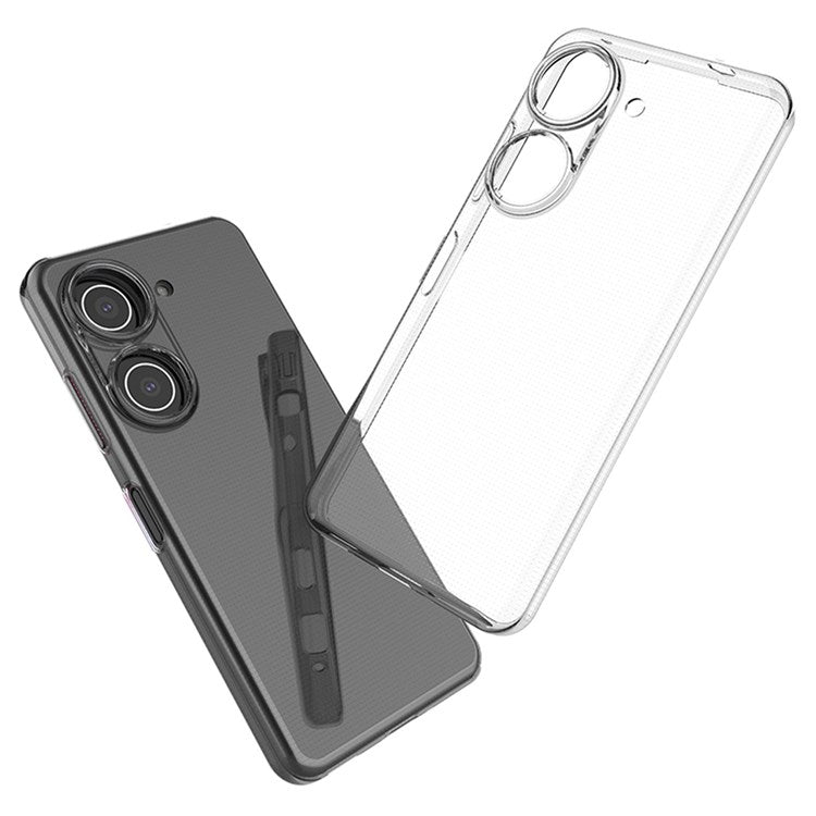 For Asus Zenfone 9 5G Super Clear TPU Phone Case Ultra-thin Anti-dust Phone Protective Shell