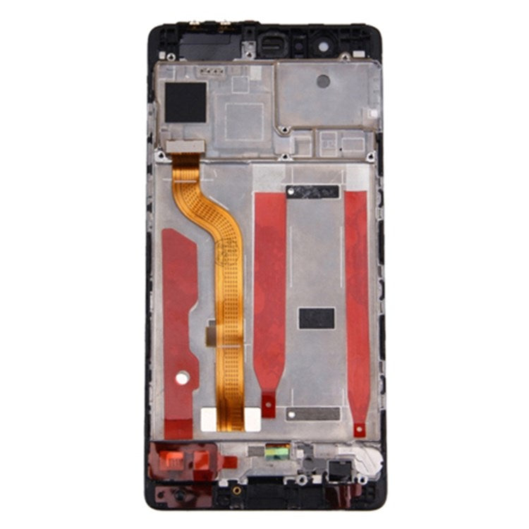 For Huawei P9 Grade C LCD Screen and Digitizer Assembly + Frame (without Logo) - Black