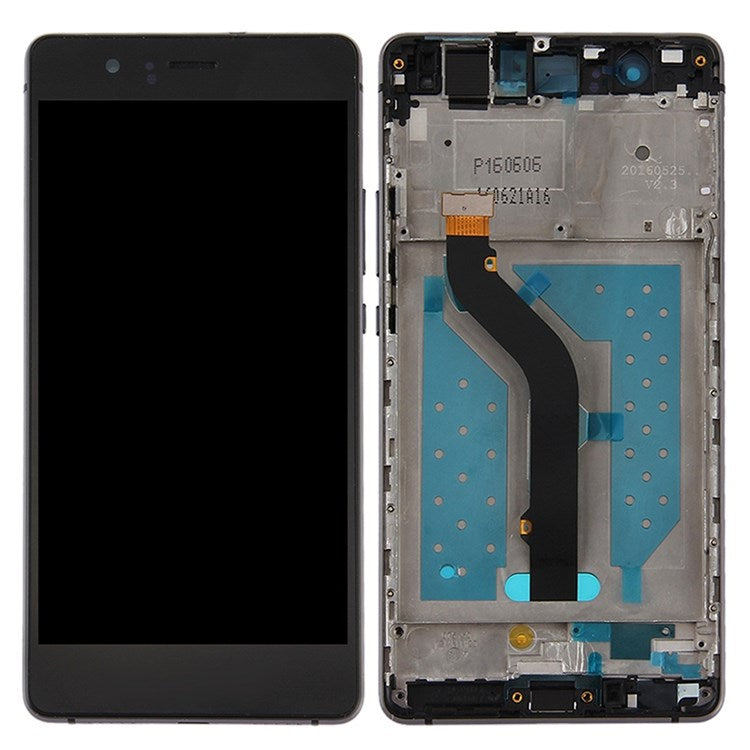 For Huawei P9 Lite (2016) Grade C LCD Screen and Digitizer Assembly + Frame (without Logo) - Black