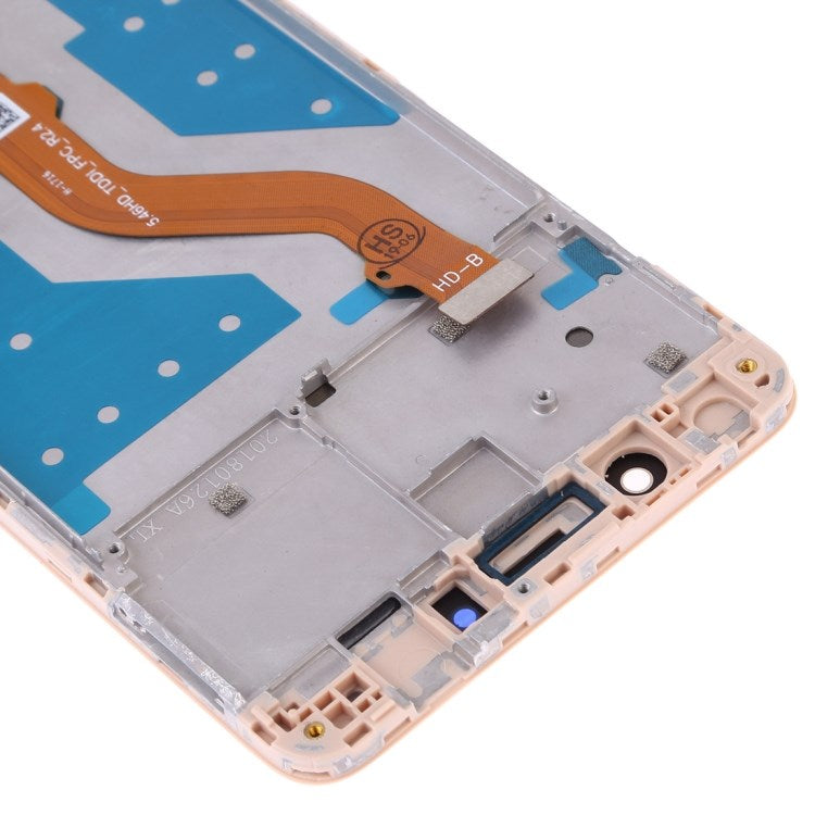 For Huawei Mate 9 Lite / Y7 Prime (2017) / Enjoy 7 Plus / Y7 (2017) Grade C LCD Screen and Digitizer Assembly + Frame (without Logo) - Gold