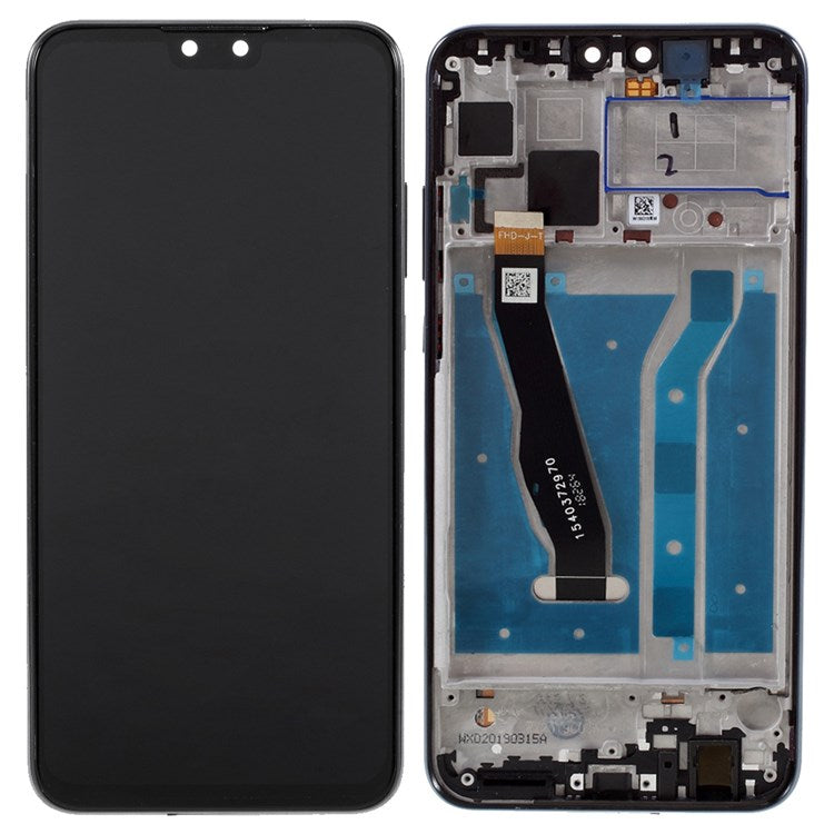 For Huawei Y9 (2019) / Enjoy 9 Plus Grade C LCD Screen and Digitizer Assembly + Frame Replacement Part (COG Technology) (without Logo) - Black