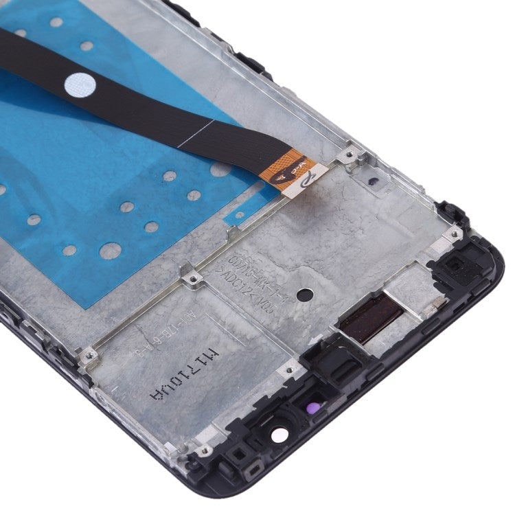 For Huawei Honor 7X Grade C LCD Screen and Digitizer Assembly + Frame Replacement Part (without Logo) - Black
