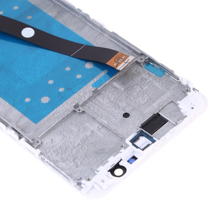 For Huawei Honor 7X Grade C LCD Screen and Digitizer Assembly + Frame Replacement Part (without Logo) - White