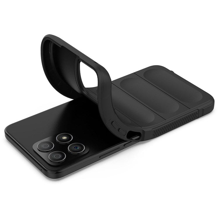 For Honor X8 4G / X30i Rugged Back Cover Anti-fall Protection Flexible TPU Phone Case - Black