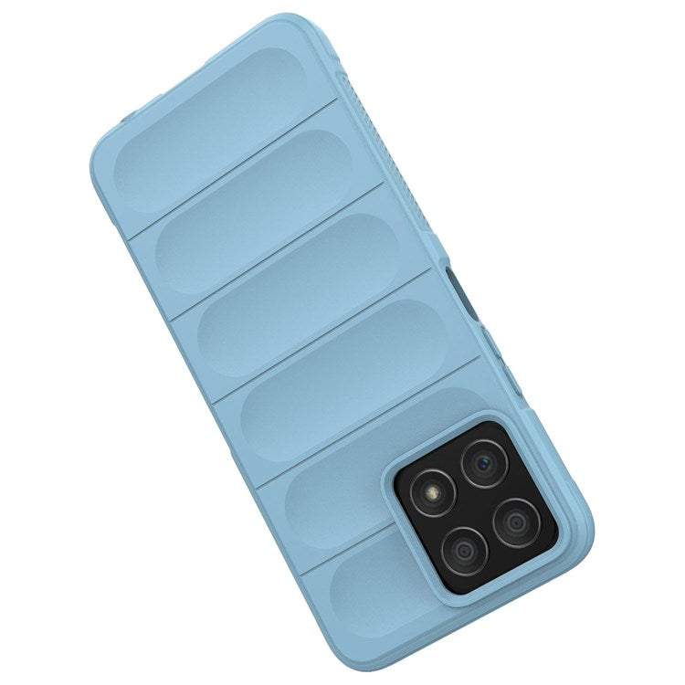 For Honor X8 4G / X30i Rugged Back Cover Anti-fall Protection Flexible TPU Phone Case - Baby Blue