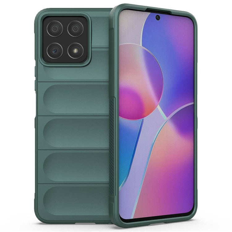 For Honor X8 4G / X30i Rugged Back Cover Anti-fall Protection Flexible TPU Phone Case - Green