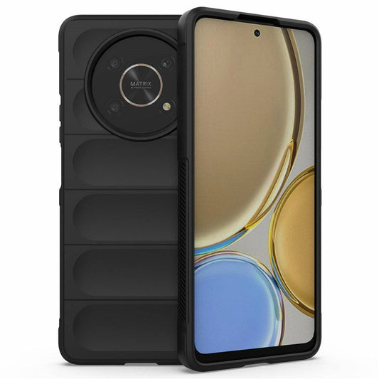 For Honor X30 5G  /  X9 4G / 5G Rugged Back Soft TPU Case Shockproof Mobile Phone Protective Cover - Black