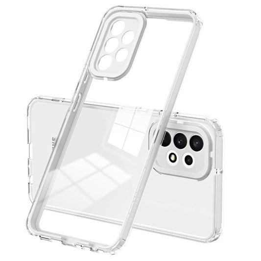 Anti-fall TPU Phone Case for Samsung Galaxy A53 5G, Clear Scratch-resistant Anti-fingerprint Cell Phone Cover - White