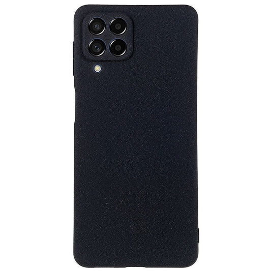 For Samsung Galaxy M53 5G Ultra Thin Anti-fall TPU Phone Case Anti-scratch Back Cover Double-Sided Matte Phone Shell - Black