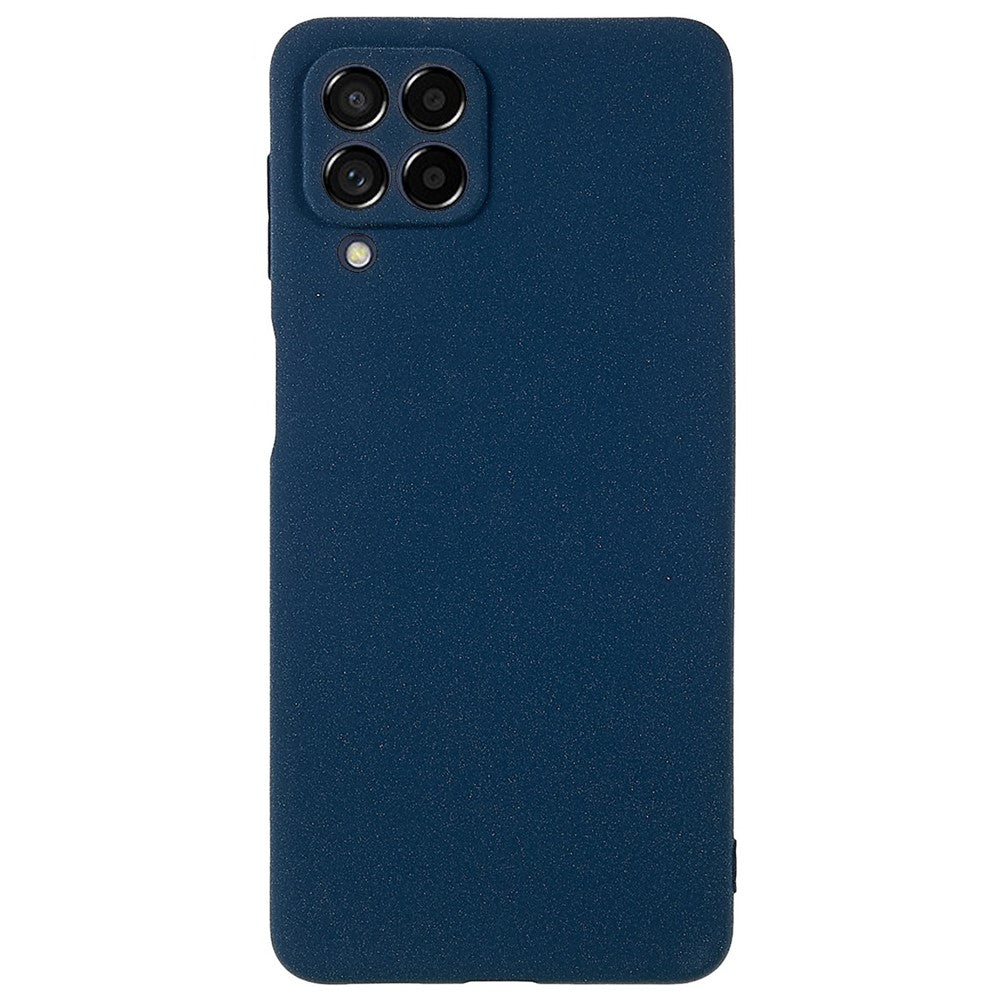 For Samsung Galaxy M53 5G Ultra Thin Anti-fall TPU Phone Case Anti-scratch Back Cover Double-Sided Matte Phone Shell - Dark Blue