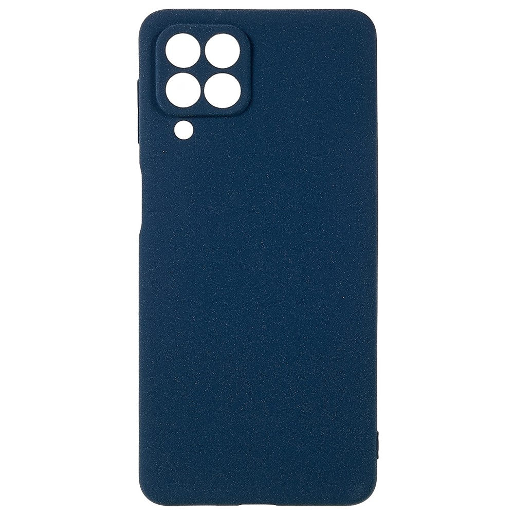 For Samsung Galaxy M53 5G Ultra Thin Anti-fall TPU Phone Case Anti-scratch Back Cover Double-Sided Matte Phone Shell - Dark Blue