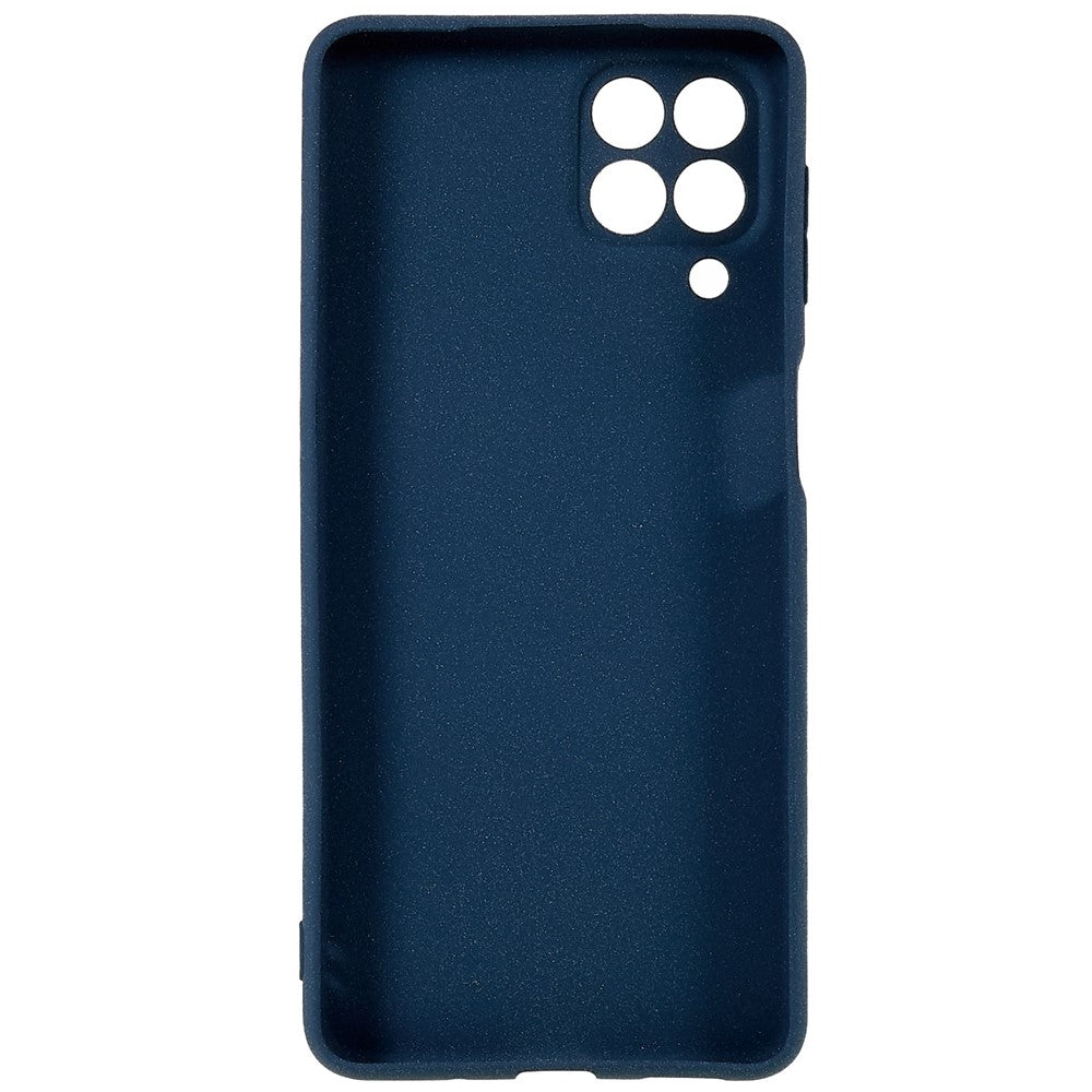 For Samsung Galaxy M53 5G Ultra Thin Anti-fall TPU Phone Case Anti-scratch Back Cover Double-Sided Matte Phone Shell - Dark Blue