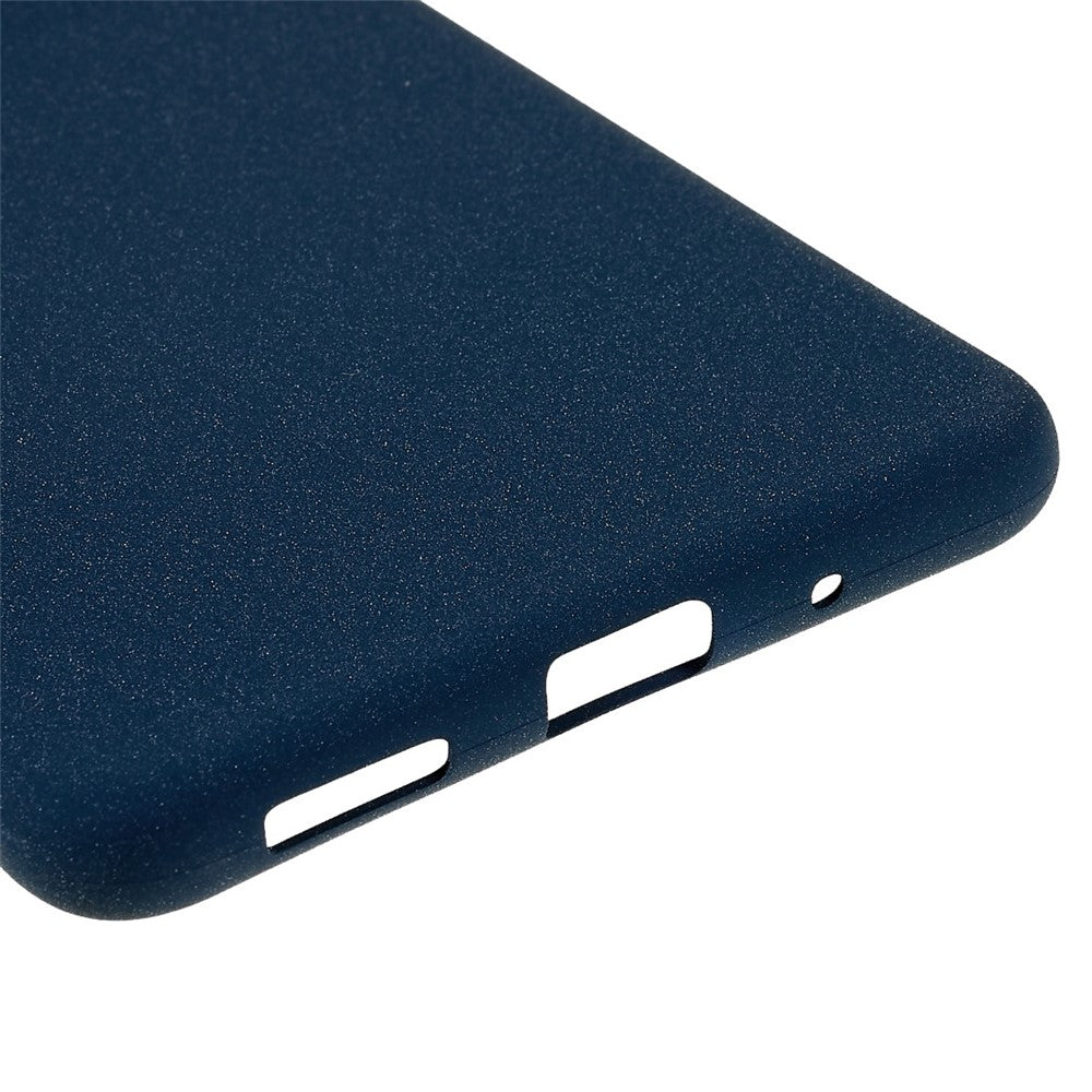 For Samsung Galaxy M53 5G Ultra Thin Anti-fall TPU Phone Case Anti-scratch Back Cover Double-Sided Matte Phone Shell - Dark Blue