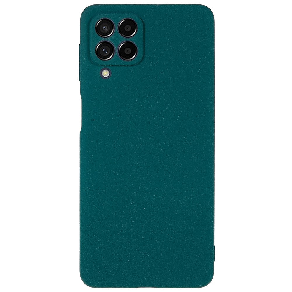 For Samsung Galaxy M53 5G Ultra Thin Anti-fall TPU Phone Case Anti-scratch Back Cover Double-Sided Matte Phone Shell - Dark Green
