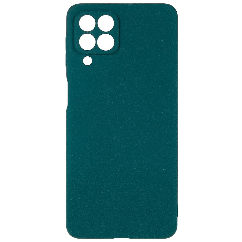For Samsung Galaxy M53 5G Ultra Thin Anti-fall TPU Phone Case Anti-scratch Back Cover Double-Sided Matte Phone Shell - Dark Green