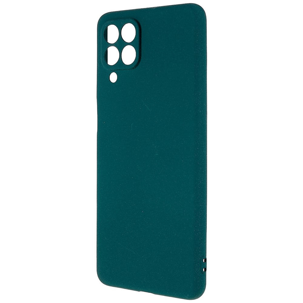 For Samsung Galaxy M53 5G Ultra Thin Anti-fall TPU Phone Case Anti-scratch Back Cover Double-Sided Matte Phone Shell - Dark Green
