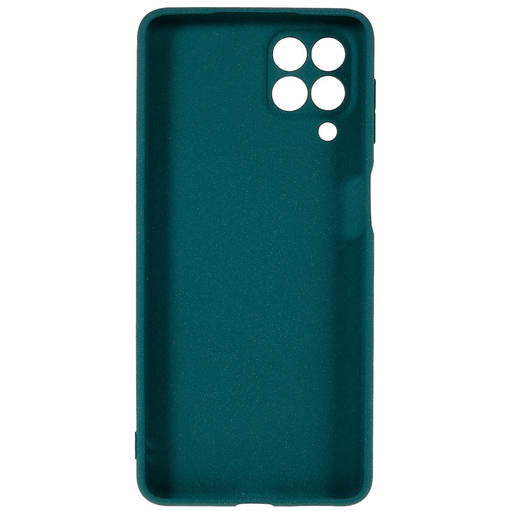 For Samsung Galaxy M53 5G Ultra Thin Anti-fall TPU Phone Case Anti-scratch Back Cover Double-Sided Matte Phone Shell - Dark Green