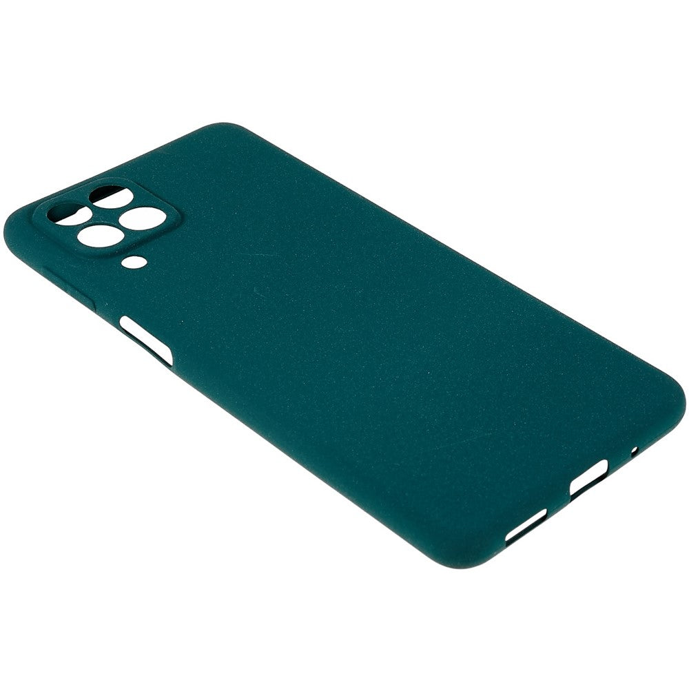 For Samsung Galaxy M53 5G Ultra Thin Anti-fall TPU Phone Case Anti-scratch Back Cover Double-Sided Matte Phone Shell - Dark Green