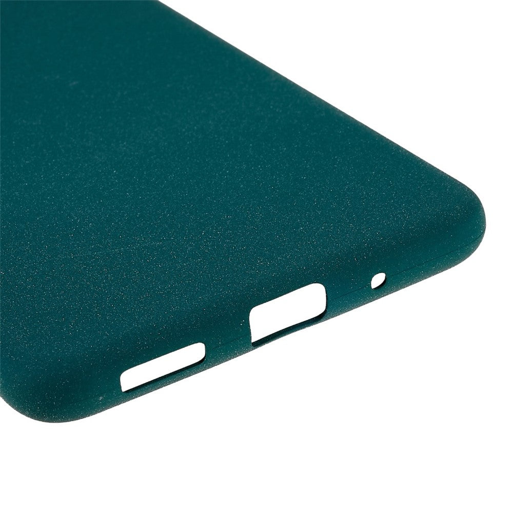 For Samsung Galaxy M53 5G Ultra Thin Anti-fall TPU Phone Case Anti-scratch Back Cover Double-Sided Matte Phone Shell - Dark Green