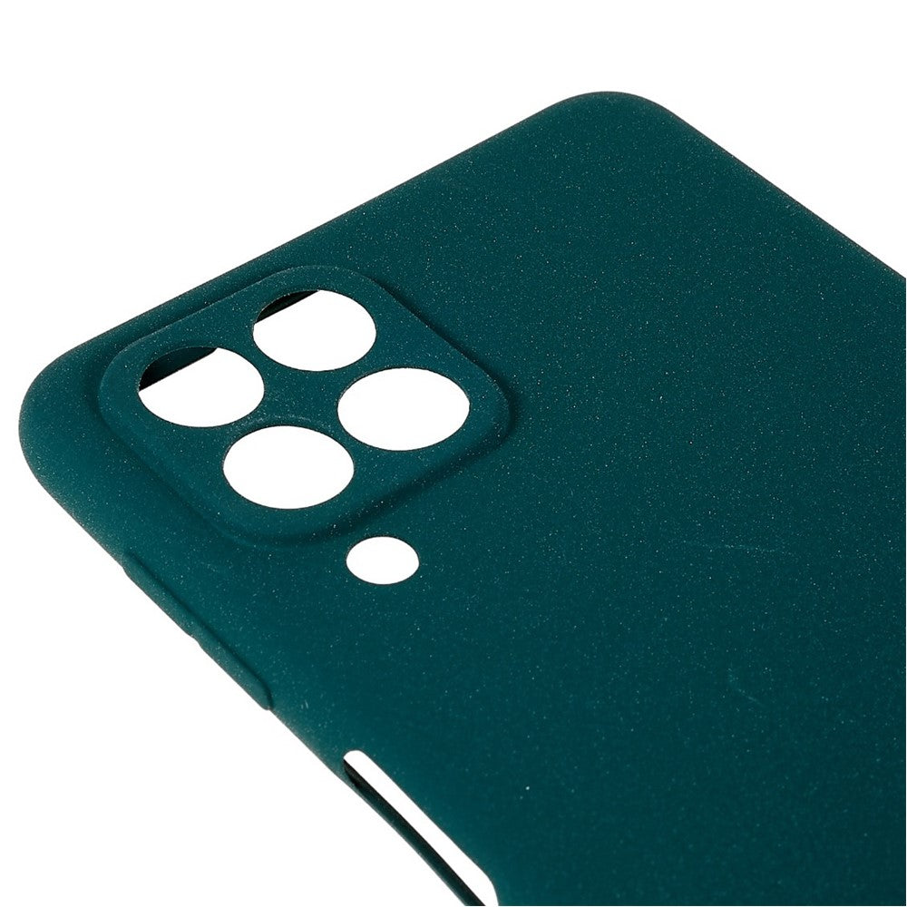 For Samsung Galaxy M53 5G Ultra Thin Anti-fall TPU Phone Case Anti-scratch Back Cover Double-Sided Matte Phone Shell - Dark Green