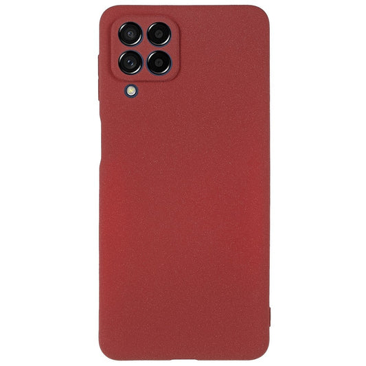 For Samsung Galaxy M53 5G Ultra Thin Anti-fall TPU Phone Case Anti-scratch Back Cover Double-Sided Matte Phone Shell - Red