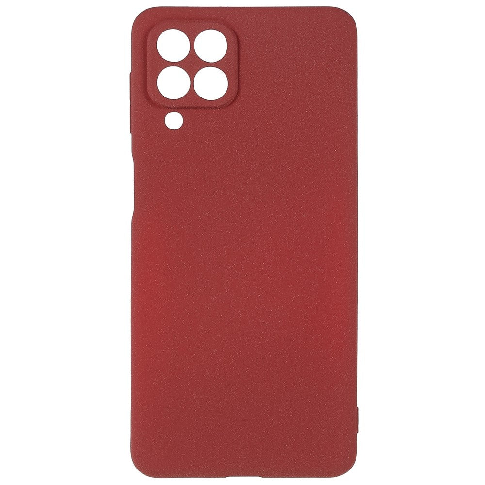 For Samsung Galaxy M53 5G Ultra Thin Anti-fall TPU Phone Case Anti-scratch Back Cover Double-Sided Matte Phone Shell - Red