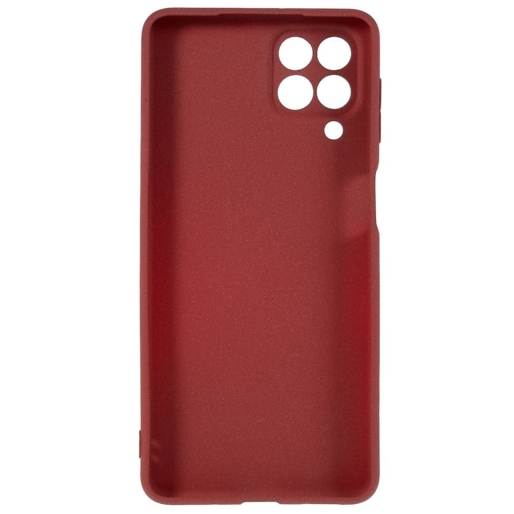 For Samsung Galaxy M53 5G Ultra Thin Anti-fall TPU Phone Case Anti-scratch Back Cover Double-Sided Matte Phone Shell - Red