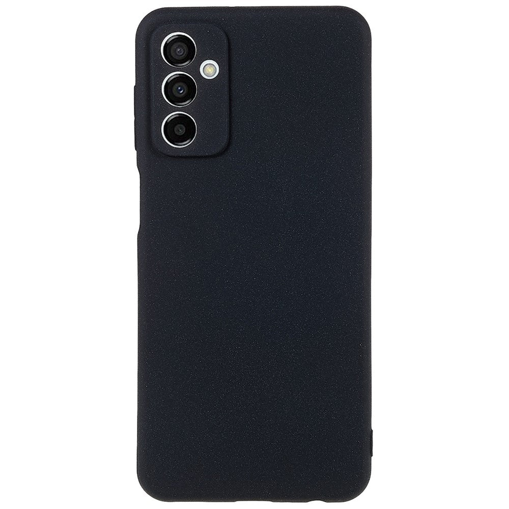 For Samsung Galaxy M23 5G / F23 5G Soft TPU Phone Case Double-Sided Matte Shockproof Back Cover - Black