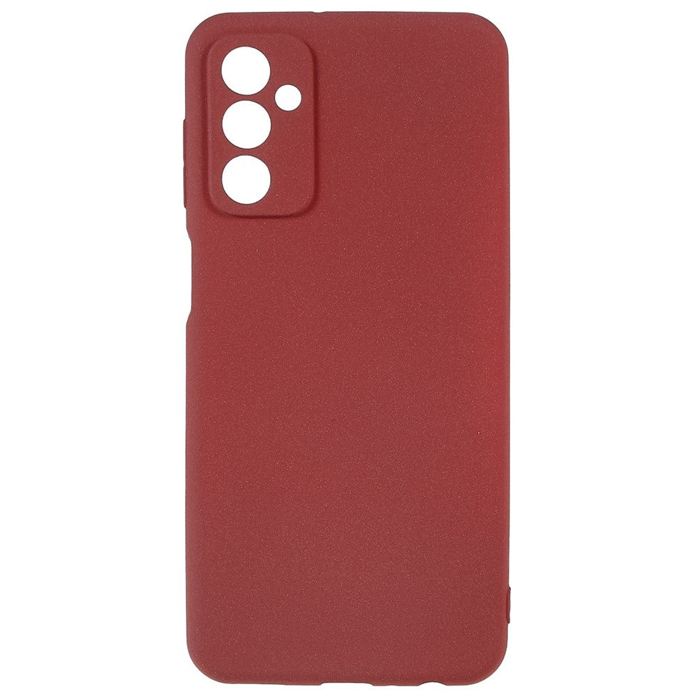 For Samsung Galaxy M23 5G / F23 5G Soft TPU Phone Case Double-Sided Matte Shockproof Back Cover - Red