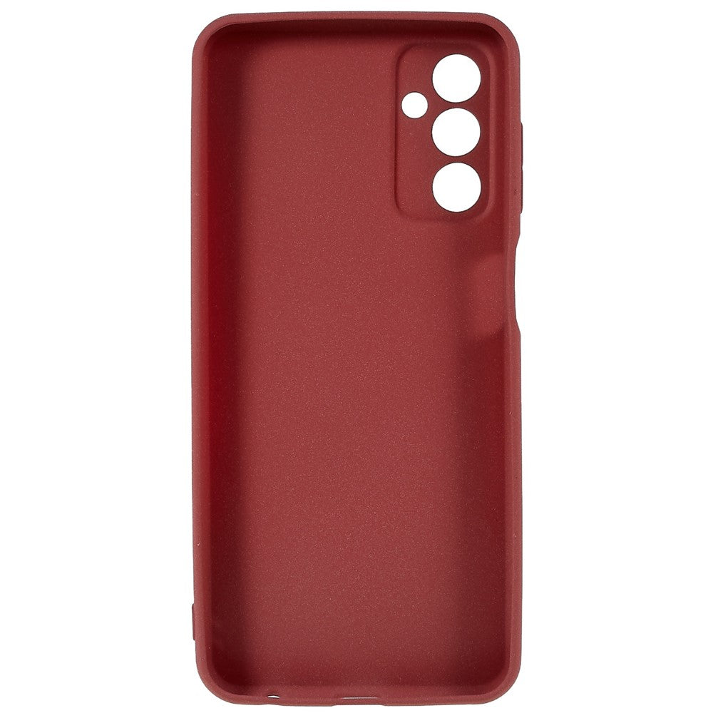 For Samsung Galaxy M23 5G / F23 5G Soft TPU Phone Case Double-Sided Matte Shockproof Back Cover - Red