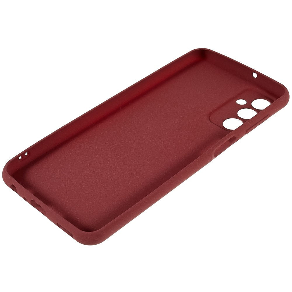 For Samsung Galaxy M23 5G / F23 5G Soft TPU Phone Case Double-Sided Matte Shockproof Back Cover - Red