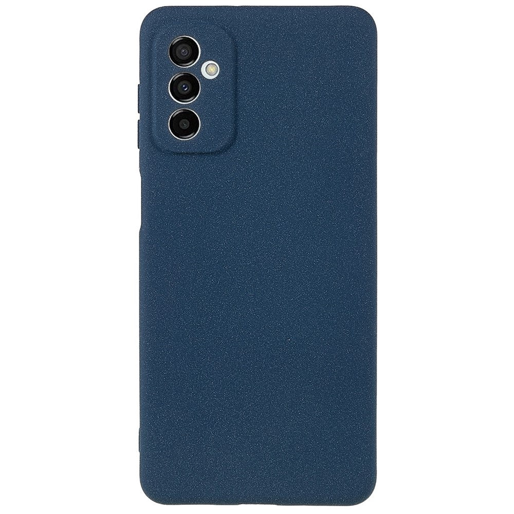 For Samsung Galaxy M23 5G / F23 5G Soft TPU Phone Case Double-Sided Matte Shockproof Back Cover - Dark Blue